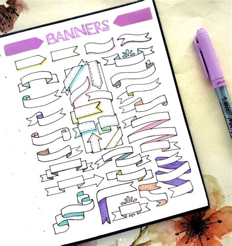 19 Of The Best Bullet Journal Banner Ideas For Your 2024 Doodles