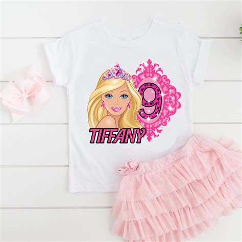 Princess Barbie Doll Birthday Shirt With Custom Name And Age Tcustom