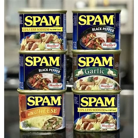 Jual Hormel Spam Luncheon Meat Less Sodium Garlic Cheese Original Usa