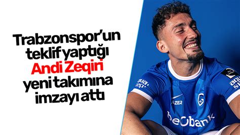 Trabzonsporun teklif yaptığı Andi Zeqiri yeni takımına imzayı attı