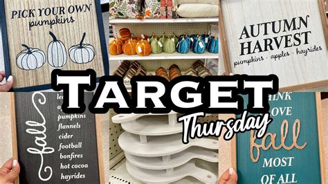 New Target Dollar Spot Fall Decor Shop With Me Youtube