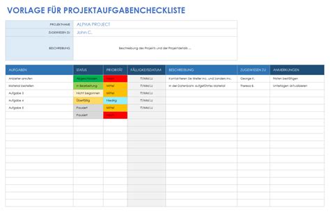 Kostenlose Vorlagen Für Projektaufgabenlisten Für Das Projektmanagement Smartsheet