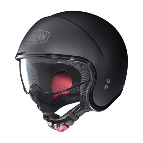 Jual Helm Nolan N Visor Flat Classic Full Black Flat Half Face M