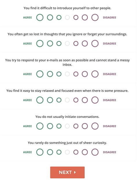 Mbti Printable Test