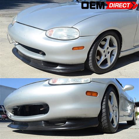 Fits 99 00 Mazda Miata MX 5 GV Style Front Bumper Lip Spoiler Unpainted