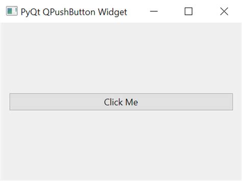 Pyqt Qpushbutton Widget