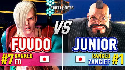 SF6 FUUDO 7 Ranked Ed Vs JUNIOR 1 Ranked Zangief Street