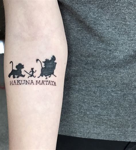 Timon And Pumbaa Hakuna Matata Tattoo