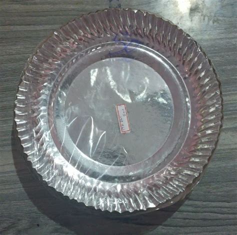 Inch Silver Foil Paper Plate At Rs Packet Silver Paper Dish In