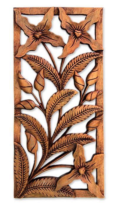 Wood Relief Panel Spirit Of The Wild Orchids In 2021 Wood Carving