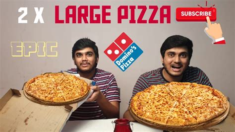 Dominos Large Pizza Eating Challenge Food Challenge Pizza