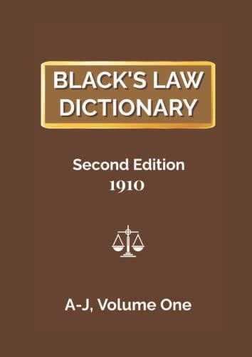 Black S Law Dictionary Second Edition Volume By Henry Campbell