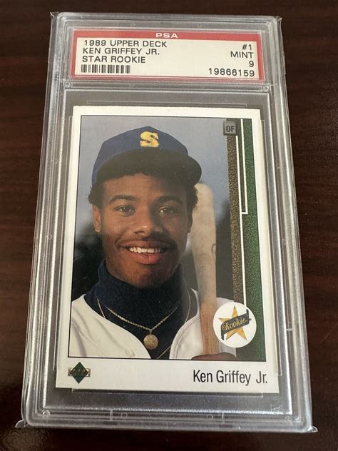 1989 UPPER DECK KEN GRIFFEY JR 1 STAR ROOKIE PSA 9 EBay