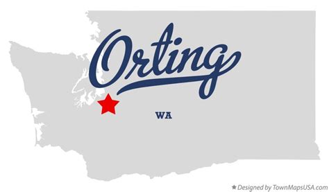 Map of Orting, WA, Washington