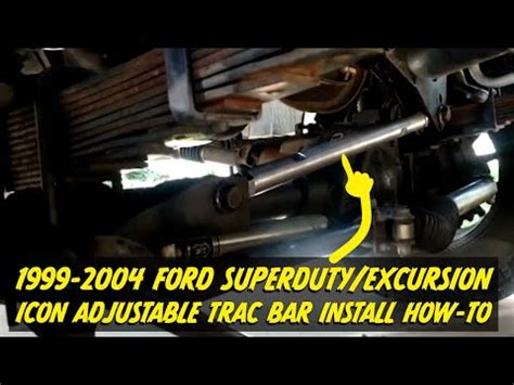 Icon Adjustable Trac Bar Install On Ford Excursion Superduty YouTube