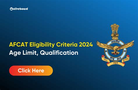 AFCAT Eligibility Criteria 2024 Check Age Limit And Educational