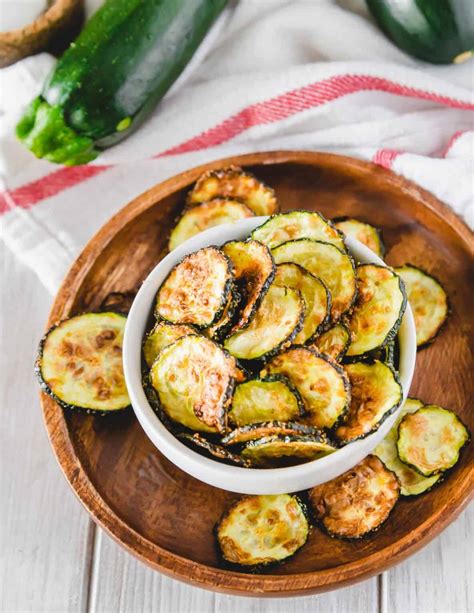 Air Fryer Zucchini Chips Easy No Breading Recipe