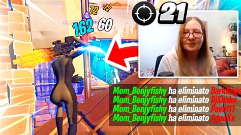 Mamma Di Benjyfishy Nuova Pro Player Di Fortnite Reaction Youtube