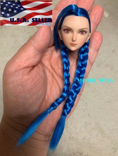 JINX Head Sculpt League Of Legends For Hot Toys TBLeague Female Figure EBay