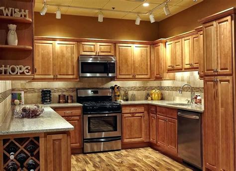 Honey Oak Cabinets Kitchen Ideas Tile Ideas For Oak Cabinets Kitchen