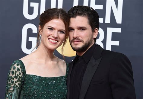 Kit Harington Attends 2020 Golden Globes With Wife Rose Leslie