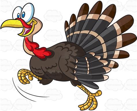 Running Turkey Vector At Getdrawings Free Download