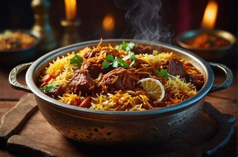 Premium Photo Sizzling Hot Pot Biryani