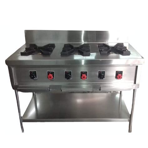 Stainless Steel Lpg Burner Gas Cooking Range For Commercial At Rs