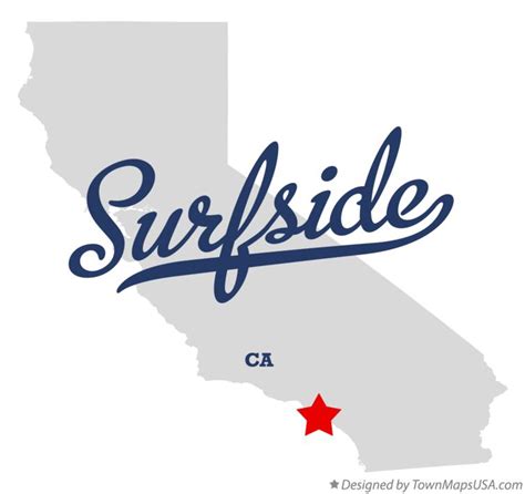 Map of Surfside, CA, California