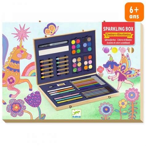 Coffret Dessin Enfant Djeco Couleurs Tincelantes Pcs