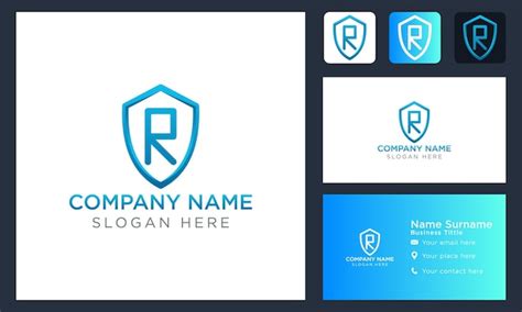 Premium Vector Initial Letter R Shield Logo Design Logo Template