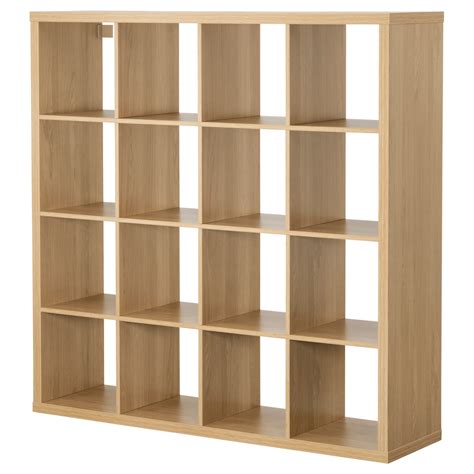 Kallax Oak Effect Shelving Unit 147x147 Cm Ikea