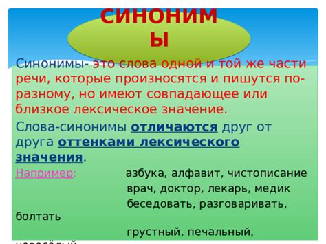 Презентация к уроку по русскому языку во 2-м классе по теме "Синонимы и ...