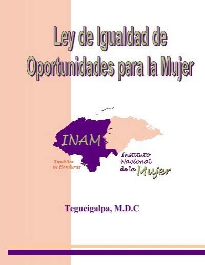 Ley De Igualdad De Oportunidades Para La Mujer