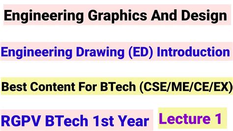 Engineering Graphics And Design Ed Rgpv Btech 1st Year