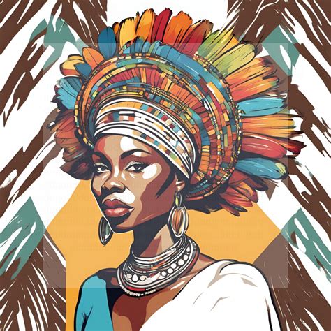 10 African Queen Clip Art Printable Clipart  Digital Download
