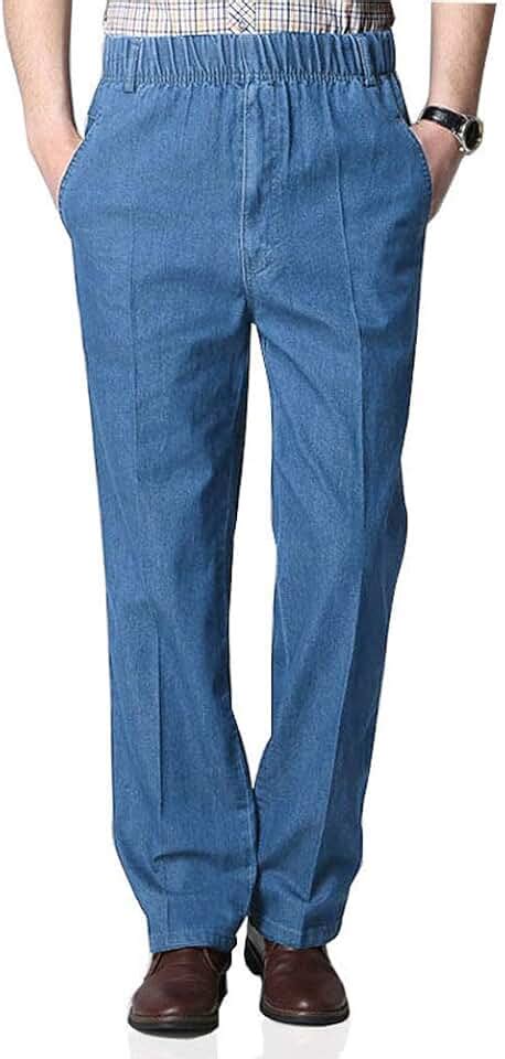 Amazon.com: elastic waistband jeans for men