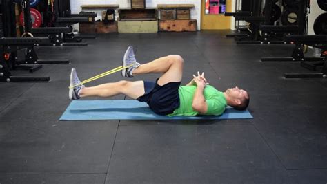 Supine Band Resisted Hip Flexion Youtube