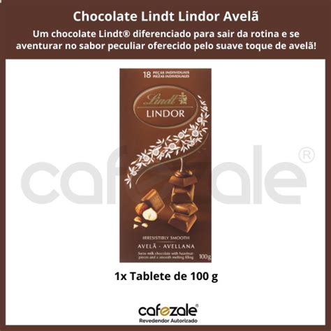 Chocolate Lindt Lindor Ao Leite Avel Barra De G No Shoptime