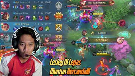 Lesley Di Lepas Muntun Bercanda Mobile Legends Youtube