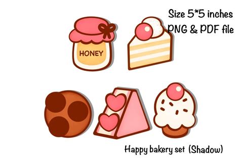 Happy Bakery Set Sticker Grafica Di Spsweet · Creative Fabrica