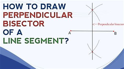 How To Draw Perpendicular Bisector Of A Line Segmentconstruction Of Perpendicular Bisector