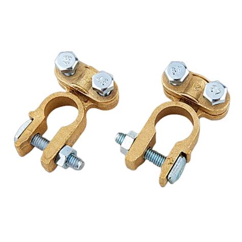 Brass Heavy Duty Battery Pile Head Clamp Battery Connector Copper Battery Terminal Battery