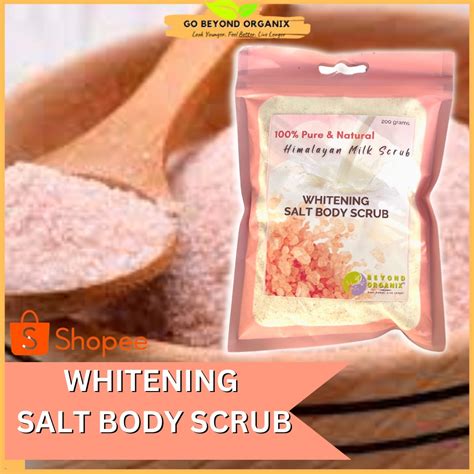 Beyond Organix Brightening Body Scrub With Pure Organic Himalayan Salt