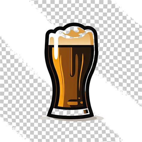 Premium PSD Pint Of Beer Icon Vector Isolated On Transparent