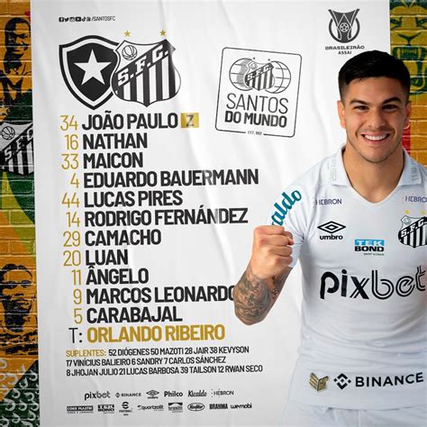 Santos Escalado Maicon E Luan Para Encarar O Botafogo