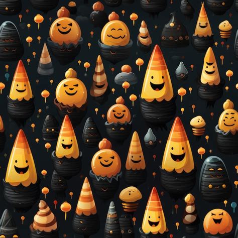 Premium Ai Image Halloween Seamless Creative Pattern Repeating Pattern