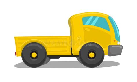 Vector yellow truck stock vector. Illustration of design - 33985193