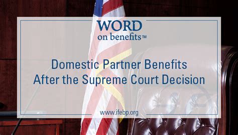 Domestic Partner Benefits After The Supreme Court Decision