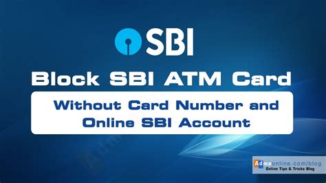 How To Block Sbi Atm Card Without Online Banking And Sbi Atm Card